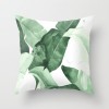 Fashion tropical plant polyester pillow cover office fabric sofa cushion cover home peach skin velvet pillow cover