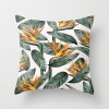 Fashion tropical plant polyester pillow cover office fabric sofa cushion cover home peach skin velvet pillow cover