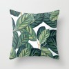 Fashion tropical plant polyester pillow cover office fabric sofa cushion cover home peach skin velvet pillow cover
