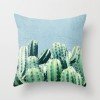 Fashion tropical plant polyester pillow cover office fabric sofa cushion cover home peach skin velvet pillow cover