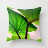 Fashion tropical plant polyester pillow cover office fabric sofa cushion cover home peach skin velvet pillow cover