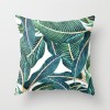 Fashion tropical plant polyester pillow cover office fabric sofa cushion cover home peach skin velvet pillow cover