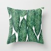 Fashion tropical plant polyester pillow cover office fabric sofa cushion cover home peach skin velvet pillow cover
