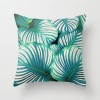 Fashion tropical plant polyester pillow cover office fabric sofa cushion cover home peach skin velvet pillow cover