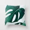 Fashion tropical plant polyester pillow cover office fabric sofa cushion cover home peach skin velvet pillow cover