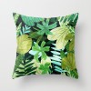 Fashion tropical plant polyester pillow cover office fabric sofa cushion cover home peach skin velvet pillow cover