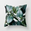 Fashion tropical plant polyester pillow cover office fabric sofa cushion cover home peach skin velvet pillow cover