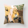 Home pillow Summer Beach Resort wind pillow peach skin velvet pillow case