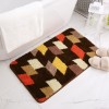 Door dust removal floor mat door mat bathroom toilet water absorption anti-skid mat double-layer flocking household bedroom carpet