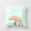 Simple fashion summer fresh mint green peach skin velvet pillow case cushion pillow case