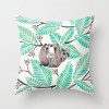 Simple fashion summer fresh mint green peach skin velvet pillow case cushion pillow case