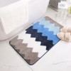 Flocking absorbent bathroom non slip floor mat door mat household bedroom balcony carpet