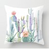 Cactus fleshy pillow case Nordic tropical plant pillow case peach skin velvet pillow case
