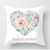 Cactus fleshy pillow case Nordic tropical plant pillow case peach skin velvet pillow case