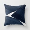 Creative ink blue geometric landscape pillow peach skin velvet pillow cover car sofa cushion cover
