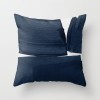 Creative ink blue geometric landscape pillow peach skin velvet pillow cover car sofa cushion cover