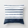 Creative ink blue geometric landscape pillow peach skin velvet pillow cover car sofa cushion cover