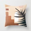 Modern simple and abstract pillow case simple geometric peach leather cushion