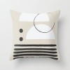 Modern simple and abstract pillow case simple geometric peach leather cushion