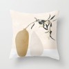 Modern simple and abstract pillow case simple geometric peach leather cushion