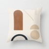 Modern simple and abstract pillow case simple geometric peach leather cushion