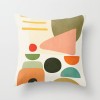 Modern simple and abstract pillow case simple geometric peach leather cushion