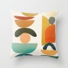 Modern simple and abstract pillow case simple geometric peach leather cushion
