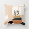 Modern simple and abstract pillow case simple geometric peach leather cushion