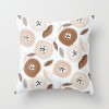 Modern simple and abstract pillow case simple geometric peach leather cushion