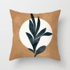 Modern simple and abstract pillow case simple geometric peach leather cushion