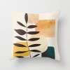 Modern simple and abstract pillow case simple geometric peach leather cushion