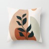 Modern simple and abstract pillow case simple geometric peach leather cushion