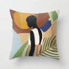 Modern simple and abstract pillow case simple geometric peach leather cushion