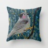 Classic flower and bird pillow cover hand-painted pattern digital printed peach skin plush pillow waist pillow cover