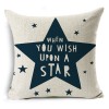 Bear geometry mountain pillow set four piece linen pillow for children's room pillow