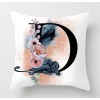 Rose golden Panther 26 English letter pillow cover rose English letter pillow cover