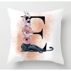 Rose golden Panther 26 English letter pillow cover rose English letter pillow cover