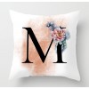 Rose golden Panther 26 English letter pillow cover rose English letter pillow cover
