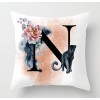 Rose golden Panther 26 English letter pillow cover rose English letter pillow cover