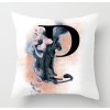 Rose golden Panther 26 English letter pillow cover rose English letter pillow cover