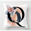 Rose golden Panther 26 English letter pillow cover rose English letter pillow cover