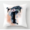 Rose golden Panther 26 English letter pillow cover rose English letter pillow cover