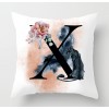 Rose golden Panther 26 English letter pillow cover rose English letter pillow cover