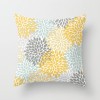 3pcs pillow case mint green yellow flower combination home decoration pink flower pillow