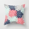 3pcs pillow case mint green yellow flower combination home decoration pink flower pillow