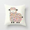 Lovely lamb pillow cover pleasant goat pillow short plush pillow