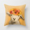 Lovely lamb pillow cover pleasant goat pillow short plush pillow