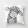 Lovely lamb pillow cover pleasant goat pillow short plush pillow