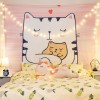 Home tapestry hanging cloth Japanese solar landscape wall hanging home bedside decoration background wall tapestry