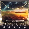 Home tapestry hanging cloth Japanese solar landscape wall hanging home bedside decoration background wall tapestry